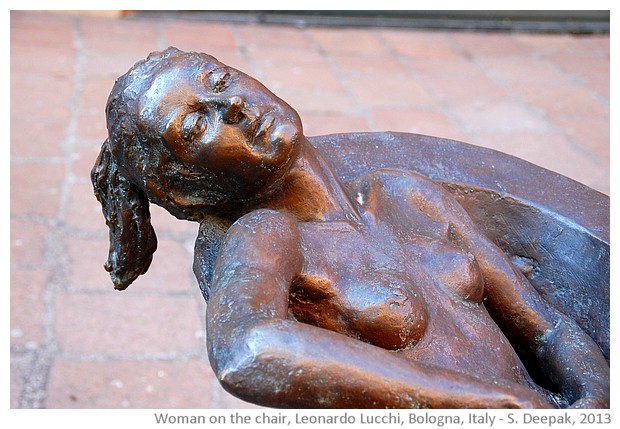 Woman on floating chair by Leonardo Lucchi, Bologna, Italy - S. Deepak, 2013