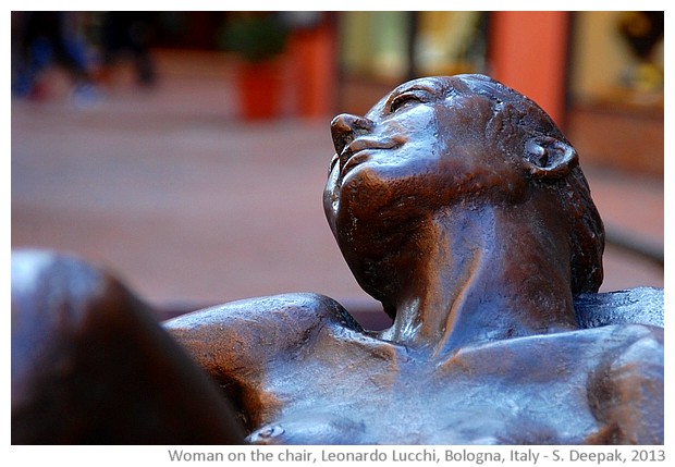 Woman on floating chair by Leonardo Lucchi, Bologna, Italy - S. Deepak, 2013