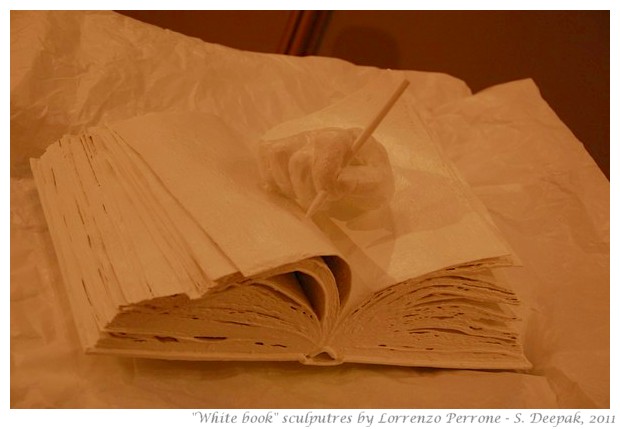 White book scultures - S. Deepak, 2011