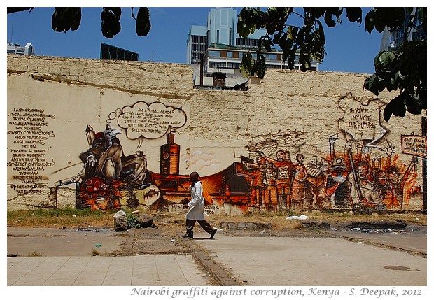 Graffiti against corruption, Nairobi, Kenya - S. Deepak, 2012