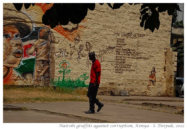 Graffiti against corruption, Nairobi, Kenya - S. Deepak, 2012