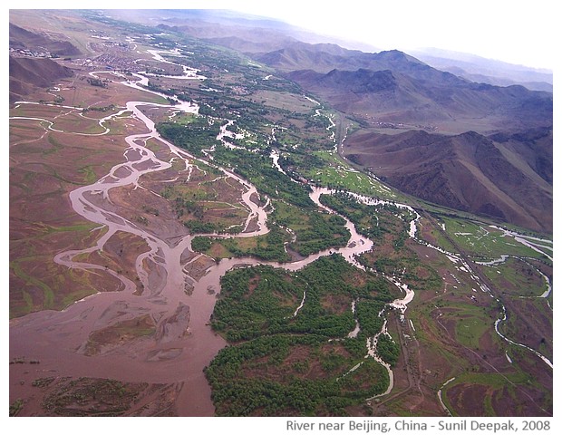 A river between Ulaan Baator and beijing