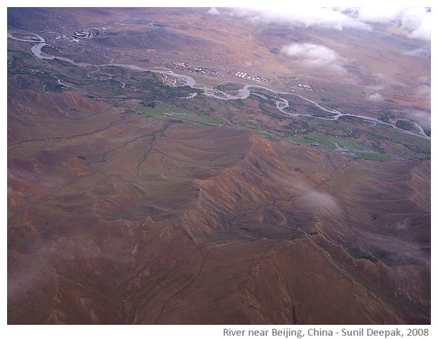 A river between Ulaan Baator and beijing