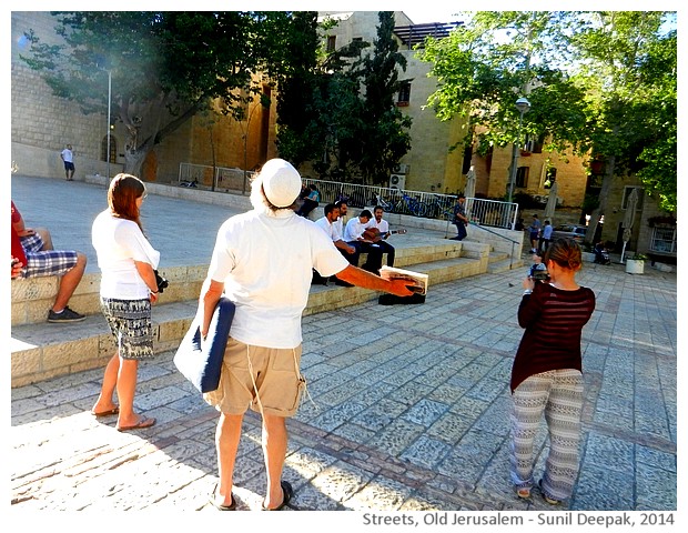 Streets of old Jerusalem, Israel - images by Sunil Deepak, 2014