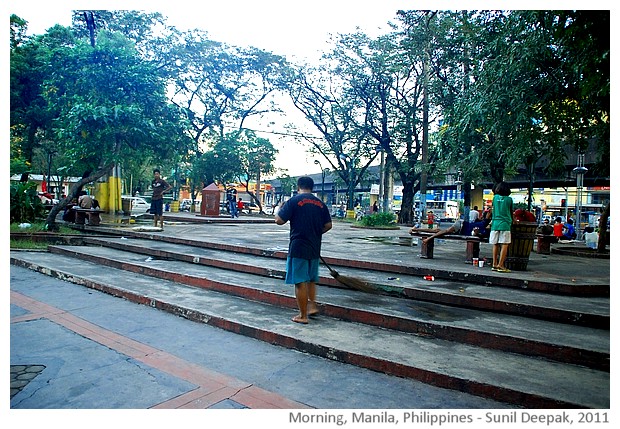 Street persons, Manila, Philippines - images by Sunil Deepak, 2011