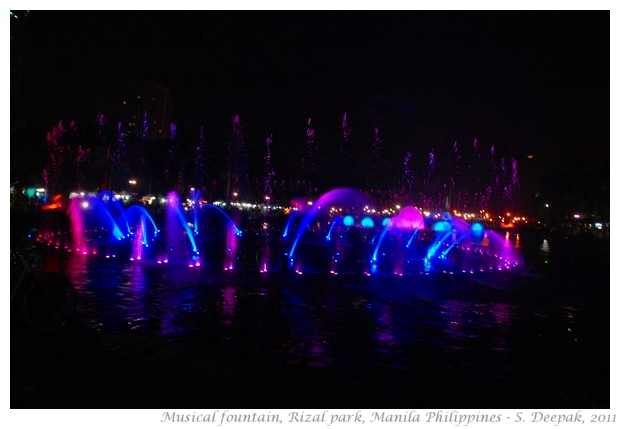 Musical fountain, Rizal Park, Manila - S. Deepak, 2011