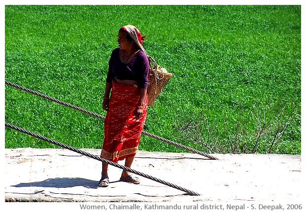 Women, Chaimalle, Kathmandu rural district, Nepal - images by Sunil Deepak