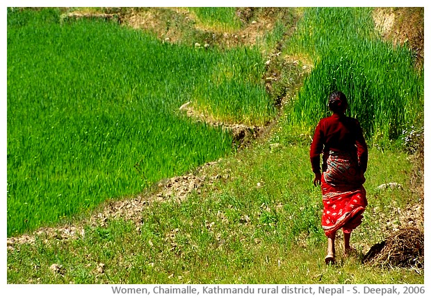 Women, Chaimalle, Kathmandu rural district, Nepal - images by Sunil Deepak