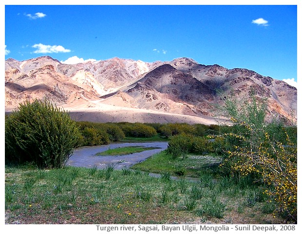 Turgen river, Sagsai, Bayan Ulgii, Mongolia - images by Sunil Deepak, 2008