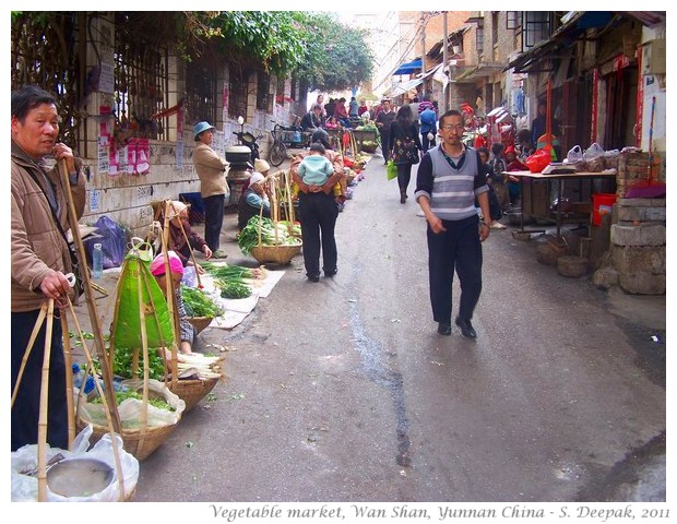 Vegetable market, Wan Shan, Yunnan, China - S. Deepak, 2010