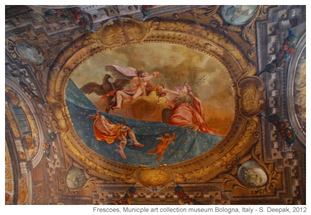 Frescoes in Municiple Museum of art, Bologna, Italy - S. Deepak, 2012