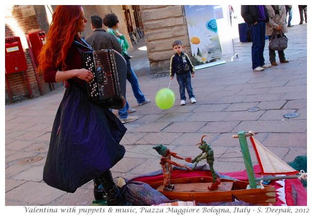 Valentina with music and puppets, Italy - S. Deepak, 2012