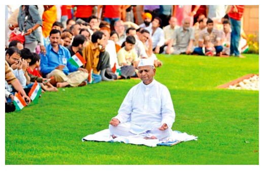 Anna Hazare e la sua protesta in India