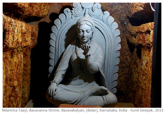 Nilamma Tayi, Basavanna shrine cave, Basavkalyan, Karnataka - images by Sunil Deepak, 2013