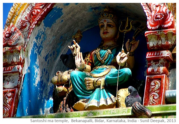 Santoshi Ma temple Bekanapally, Bidar, Karnataka, India - images by Sunil Deepak