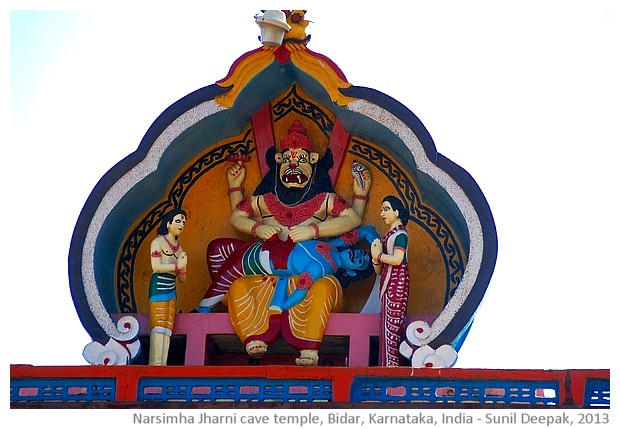 Jharni Narsimha cave temple Bekanapally, Bidar, Karnataka, India - images by Sunil Deepak