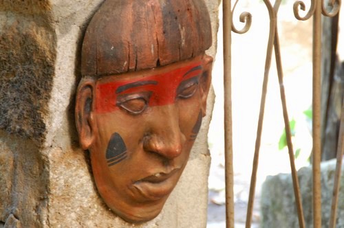 African mask, Goias Velho, Brazil, Images by Sunil Deepak