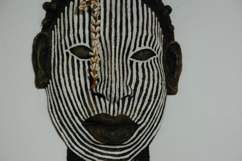 Amerindian mask, Goias Velho, Brazil, Images by Sunil Deepak