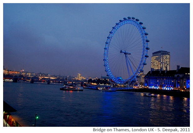 Bridge on Thames/London at night - S. Deepak, 2011