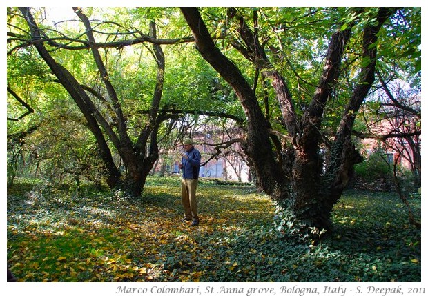 Marco Colombari and nature walk, st anna grove - S. Deepak, 2011