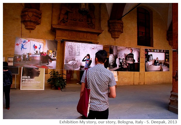 Exhibition My story Our story of Laura Frasca & Laura Bassega, Bologna, April 2013 - images by Sunil Deepak, 2013