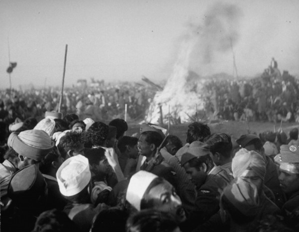 Cremation of Mahatma Gandhi, 1948 by Margherita Burke