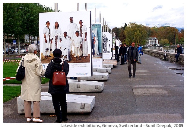 Geneva lakeside exhibitions, Switzerland - images by Sunil Deepak, 2014