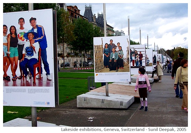 Geneva lakeside exhibitions, Switzerland - images by Sunil Deepak, 2014