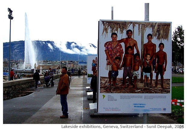 Geneva lakeside exhibitions, Switzerland - images by Sunil Deepak, 2014