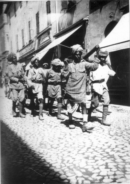 British rest camp Faenza - Indian soldiers