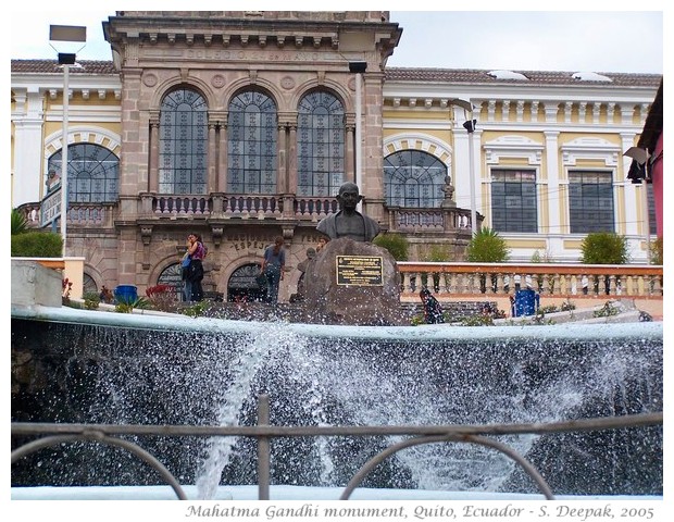 Mahatma Gandhi memorial, Ecuador - S. Deepak, 2005