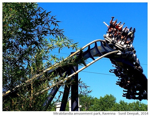 Mirabilandia theme park, Savio, Italy - images by Sunil Deepak, 2014