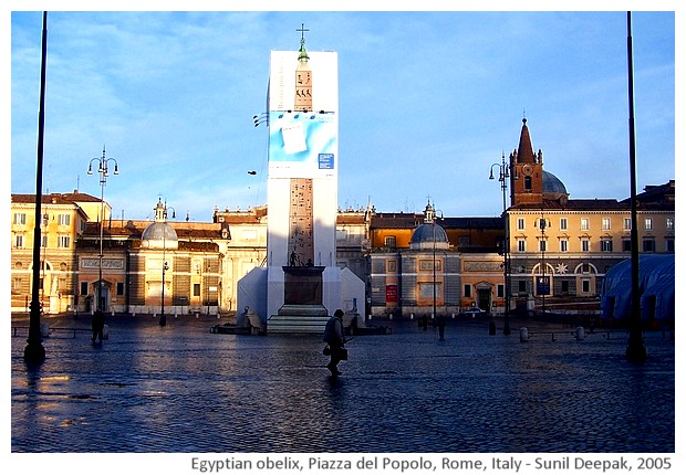 Piazza del Popolo, Rome, Italy - images by Sunil Deepak, 2005-14