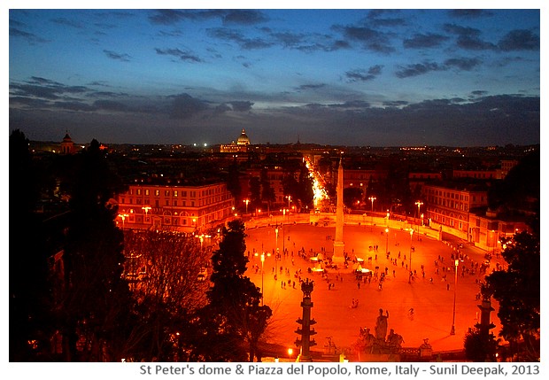 Piazza del Popolo, Rome, Italy - images by Sunil Deepak, 2005-14