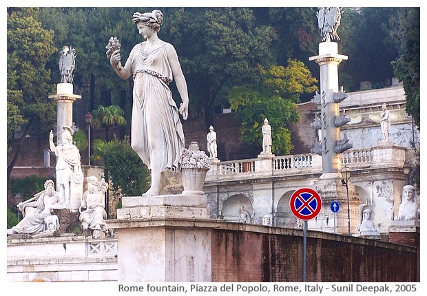 Piazza del Popolo, Rome, Italy - images by Sunil Deepak, 2005-14