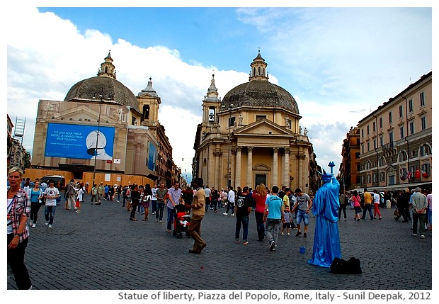 Piazza del Popolo, Rome, Italy - images by Sunil Deepak, 2005-14