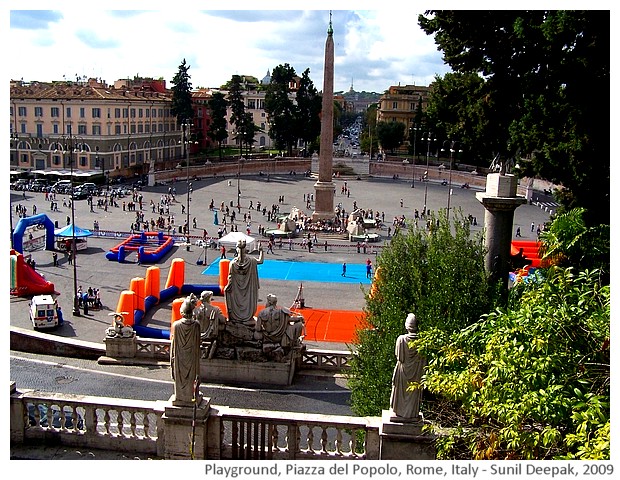 Piazza del Popolo, Rome, Italy - images by Sunil Deepak, 2005-14