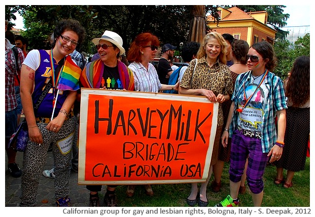 California group for gay and lesbian rights, Bologna, Italy - S. Deepak, 2012