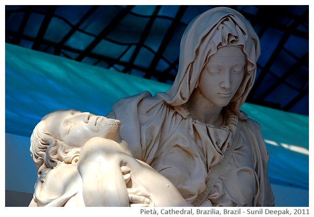 Pietà, Cathedral, Brazilia, Brazil - images by Sunil Deepak, 2011