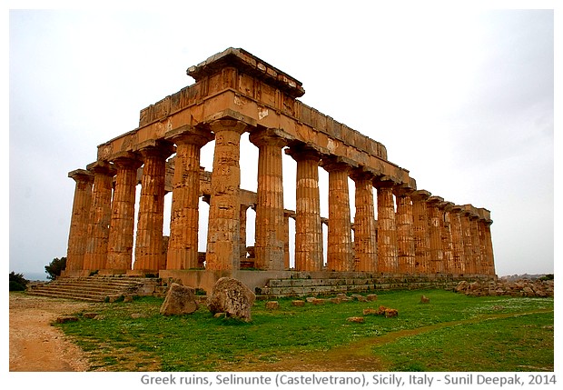 Ruins of Selinunte, Castelvetrano, Sicily, Italy - images by Sunil Deepak, 2014