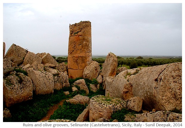 Ruins of Selinunte, Castelvetrano, Sicily, Italy - images by Sunil Deepak, 2014