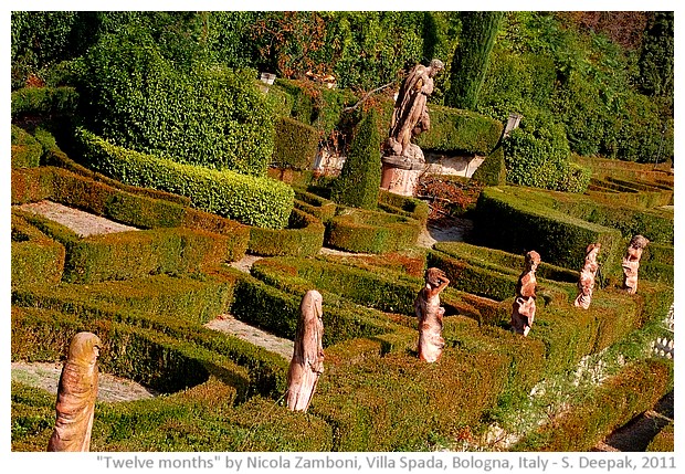 Terracotta statues of Nicola Zamboni at Vuilla Spada in Bologna, Italy - images by S. Deepak