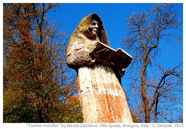 Terracotta statues of Nicola Zamboni at Villa Spada in Bologna, Italy - images by S. Deepak