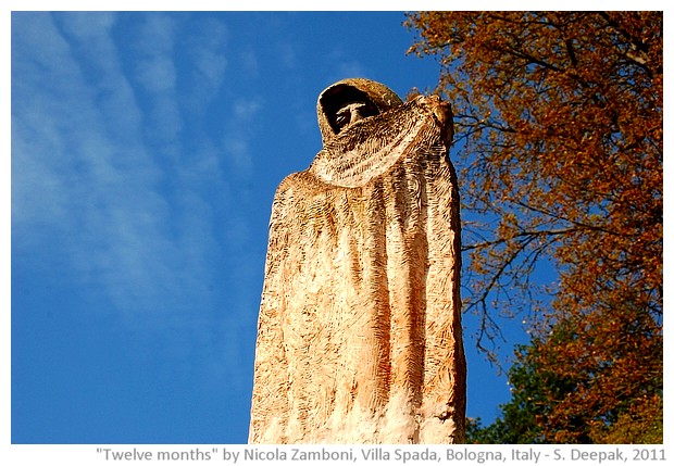 Terracotta statues of Nicola Zamboni at Villa Spada in Bologna, Italy - images by S. Deepak