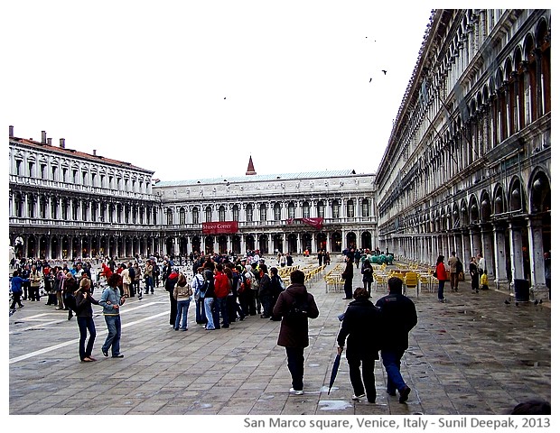 Venice walking tour, San Marco square, Italy - images by Sunil Deepak