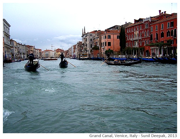 Venice walking tour, Gondolas, Italy - images by Sunil Deepak