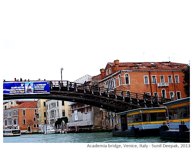 Venice walking tour, Academia bridge, Italy - images by Sunil Deepak