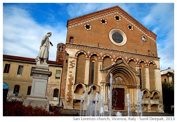 Vicenza, walking tour - images by Sunil Deepak, 2013