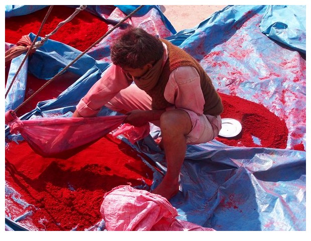 Images in red - Garhmukteshwar, India