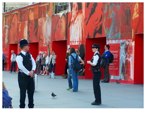 Images in red - London, Britain